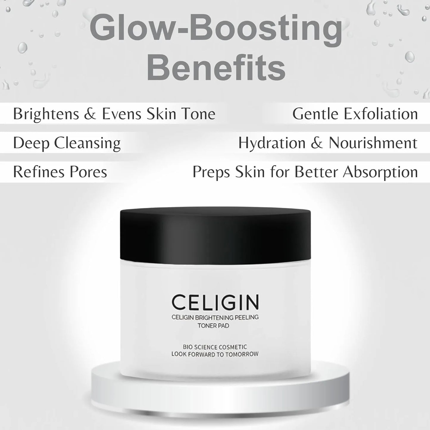 CELIGIN Brightening Peeling Toner Pad