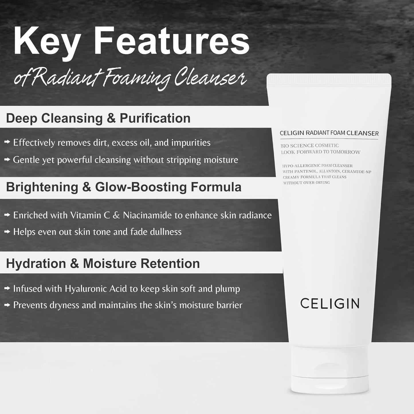 CELIGIN Radiant Foaming Face Wash