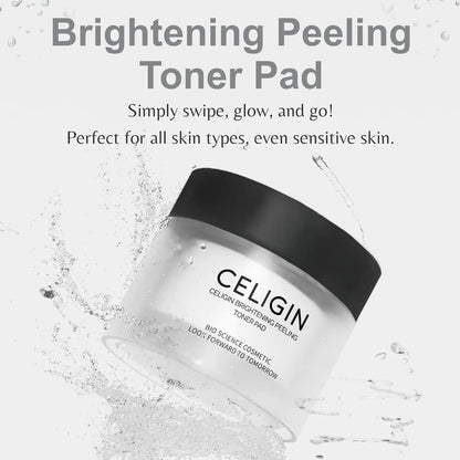 CELIGIN Brightening Peeling Toner Pad