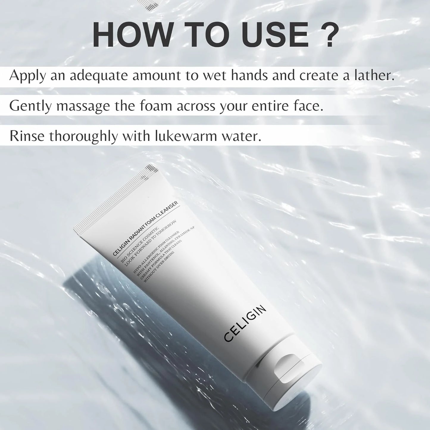 CELIGIN Radiant Foaming Face Wash