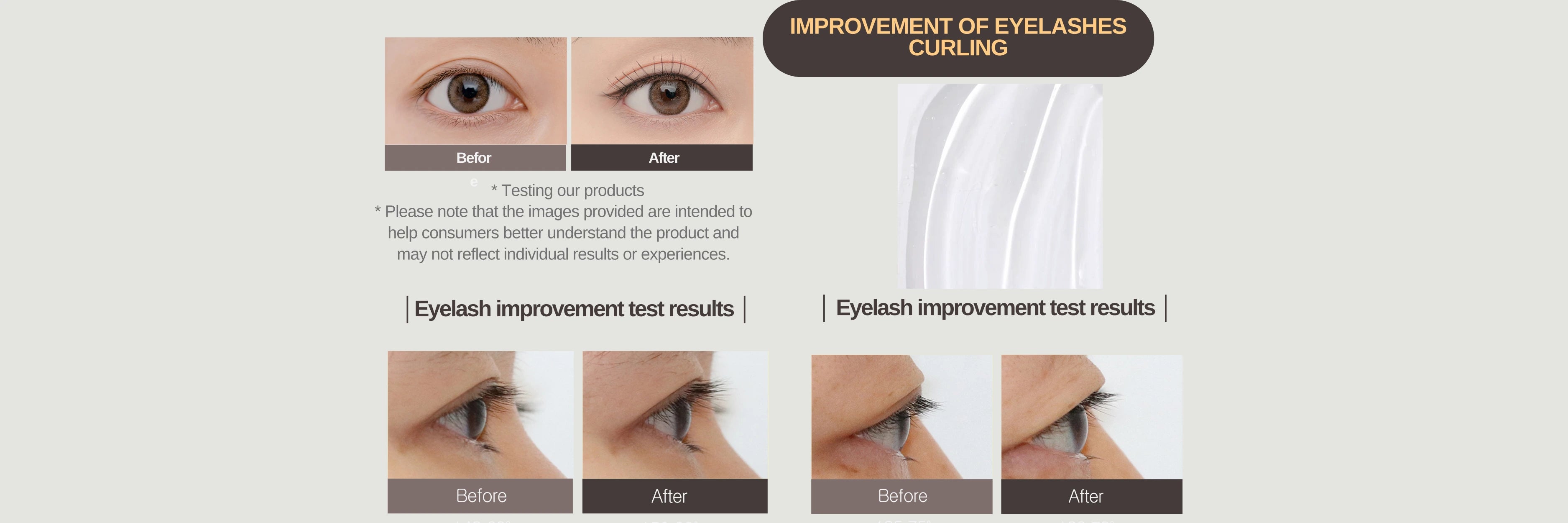 BOM eyelash Growth Serum with Natural Ingredients