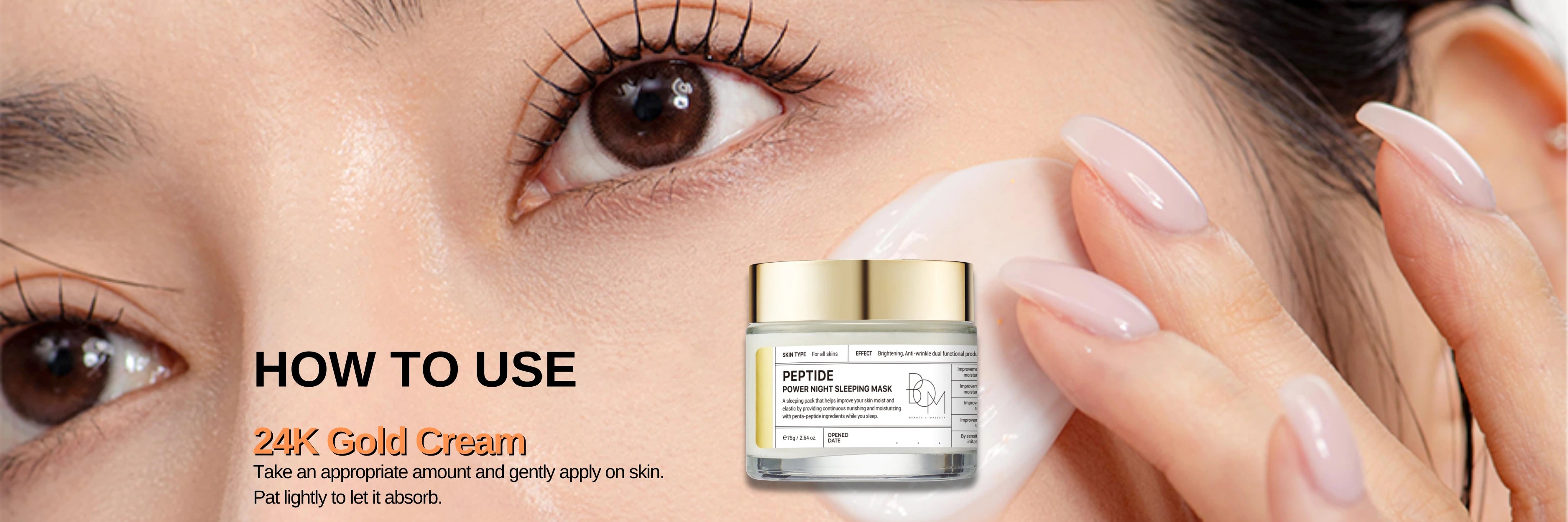 Sleeping mask cream for glowing skin
